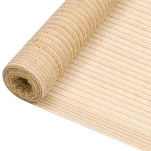 vidaXL Red de privacidad HDPE beige 2x25 m 75 g/m&sup2;