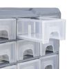 vidaXL Organizador multicajones con 38 cajones 52x16x37,5 cm