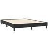 vidaXL Cama box spring con colch&oacute;n terciopelo negro 140x210 cm