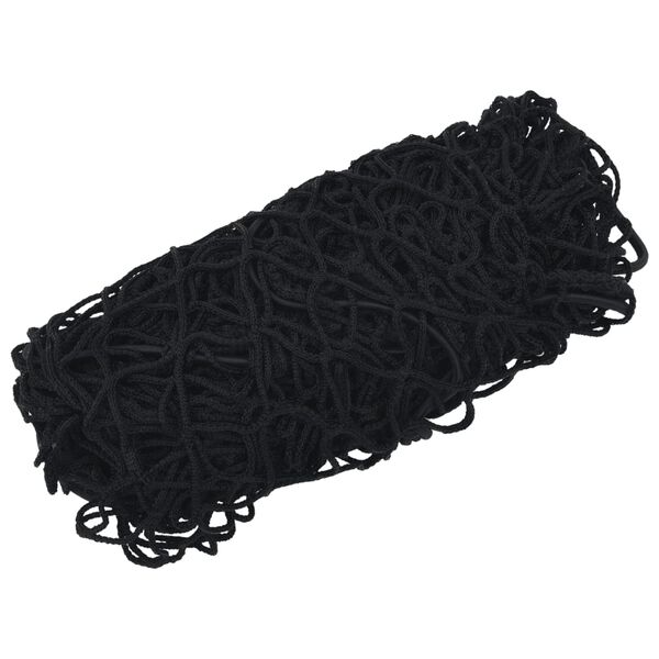 vidaXL Red de remolque con cuerda el&aacute;stica PP negro 4x4 m