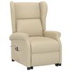 vidaXL Sill&oacute;n elevable tela crema