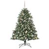 vidaXL &Aacute;rbol de Navidad artificial Verde 150 cm PVC, Pl&aacute;stico y Acero