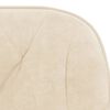vidaXL Sillas de comedor giratorias 2 uds terciopelo crema