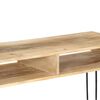 vidaXL Mesa consola de madera maciza de mango 115x35x76 cm