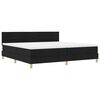 vidaXL Cama tipo Box Spring con colch&oacute;n Negro 200 x 200 cm tela