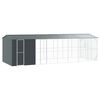 vidaXL Jaula para Aves Antracita 860 x 310 x 247 cm Acero Galvanizado