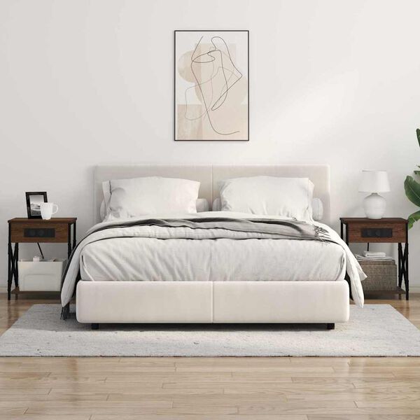 vidaXL Armario de Noche Roble Marr&oacute;n 41 x 31 x 51 cm