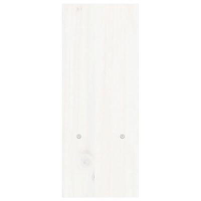 vidaXL Soporte para monitor madera maciza pino blanco (39-72)x17x43 cm