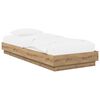 vidaXL Estructura de cama de suelo Roble Artesanal 80 x 200 cm