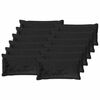 vidaXL Funda de almohada 12 uds. HOUTEN Negro 40 x 80 cm Franela