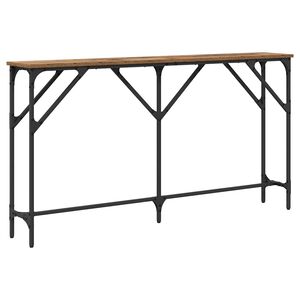 vidaXL Mesa Consola Madera Vieja 140 x 23 x 75 cm