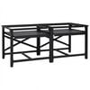 vidaXL Pedestal para Lavadora 2 pcs Negro 120 x 56 x 52 cm Acero