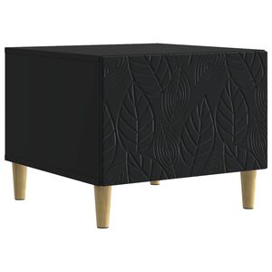 vidaXL Mesa de centro Negro 50 x 49 x 40 cm Madera de ingenier&iacute;a