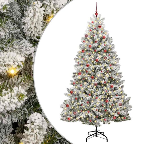 vidaXL &Aacute;rbol de Navidad artificial Verde y 270 cm PVC y Metal