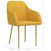 vidaXL Sillas de comedor 6 unidades terciopelo amarillo