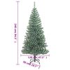 vidaXL &Aacute;rbol de Navidad artificial con 300 LED bolas y nieve 240 cm