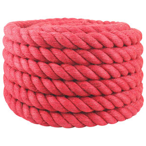 vidaXL Cuerda de yute 40 mm Rojo 100% yute Tossa