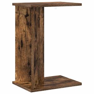 vidaXL Mesa Auxiliar Roble ahumado 35 x 25 x 50 cm