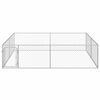 vidaXL Perrera de exterior de acero galvanizado 4x4x1 m