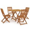 vidaXL Comedor de jard&iacute;n plegable 5 piezas madera maciza de acacia
