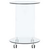 vidaXL Mesa de centro de vidrio templado 45x40x58 cm