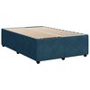 vidaXL Cama box spring con colch&oacute;n terciopelo azul oscuro 120x200 cm