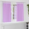 vidaXL Cortinas Opacas con Anillas 2 pcs Morado 175 x 140 cm Poli&eacute;ster