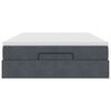 vidaXL Estructura cama otomana con colch&oacute;n gris oscuro 140x200cm