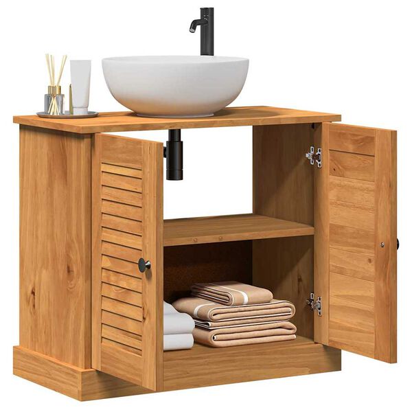 vidaXL Mueble de lavabo VIGO Marr&oacute;n y Marr&oacute;n Miel 68 x 34 x 59 cm