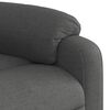 vidaXL Sillón reclinable de masaje eléctrico tela gris oscuro