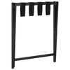 vidaXL Soporte para maletas bambú negro 68,5x38x58 cm