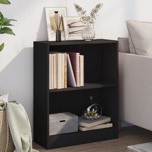 vidaXL Estanter&iacute;a madera de ingenier&iacute;a negro 60x24x76 cm