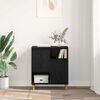vidaXL Vitrina Roble negro 35 x 60 x 70 cm Madera contrachapada