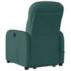 vidaXL Sill&oacute;n masaje el&eacute;ctrico reclinable elevable tela verde oscuro