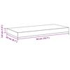 vidaXL Estantes flotantes de pared 4 uds blanco MDF 50x23x3,8 cm
