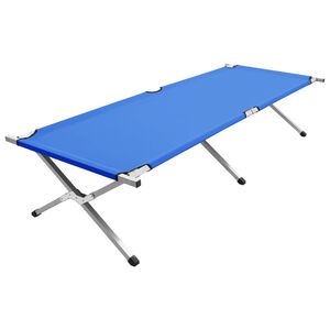 vidaXL Cama de camping azul XXL 210x80x48 cm