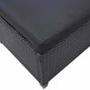 vidaXL Juegos de muebles de exterior Negro rat&aacute;n sint&eacute;tico