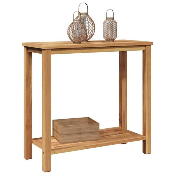 vidaXL Mesa de Café Marrón 85 x 35 x 75 cm Madera de teca maciza
