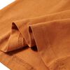 Camiseta infantil de manga larga ocre oscuro 92