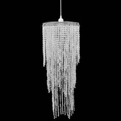 Lámpara colgante elegante con cristales, 26 x 70 cm