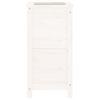 vidaXL Jardinera madera maciza de pino blanco 40x40x78 cm