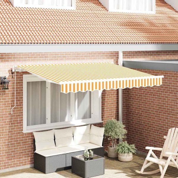 vidaXL Toldo Retr&aacute;ctil Amarillo 250 x 200 cm tela