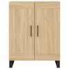 vidaXL Aparador alto madera contrachapada color roble 69,5x34x180 cm