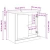 vidaXL Tableros Lateral 3 pcs Madera Vieja 70 x 35,5 x 67,5 cm