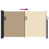 vidaXL Toldo lateral retr&aacute;ctil beige 117x300 cm