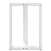 vidaXL Patas para mesa de comedor en forma de T (2 unidades), color blanco, 60 x 35 x (72-73) cm, acero