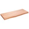 vidaXL Estante pared madera roble tratada marr&oacute;n claro 100x40x(2-6) cm