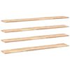 vidaXL Estantes flotantes 4 uds madera acacia sin tratar 160x20x2 cm