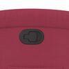 vidaXL Sill&oacute;n reclinable elevable terciopelo rojo tinto