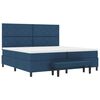 vidaXL Cama tipo Box Spring con colch&oacute;n Azul 200 x 200 cm tela